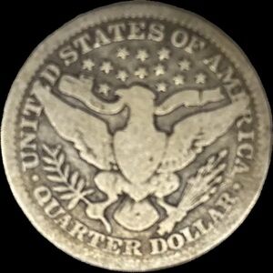 Vintage USA Quarter Dollar Coin 1916